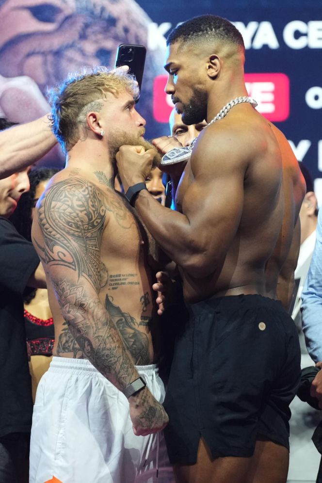 Anthony Joshua Jake Paul
