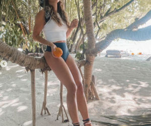 Anna Lewandowska na wakacjach