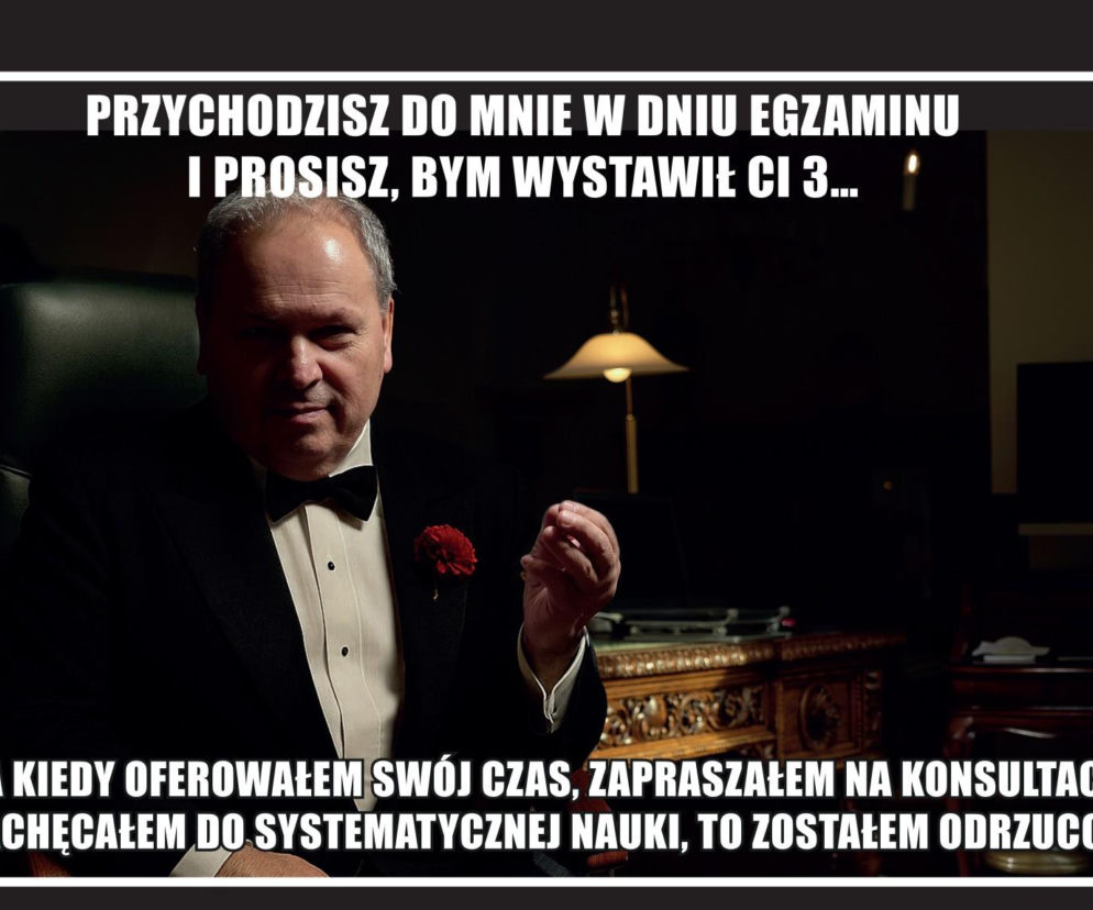 Rektor Uniwersytetu Opolskiego został jednym z bohaterów mema