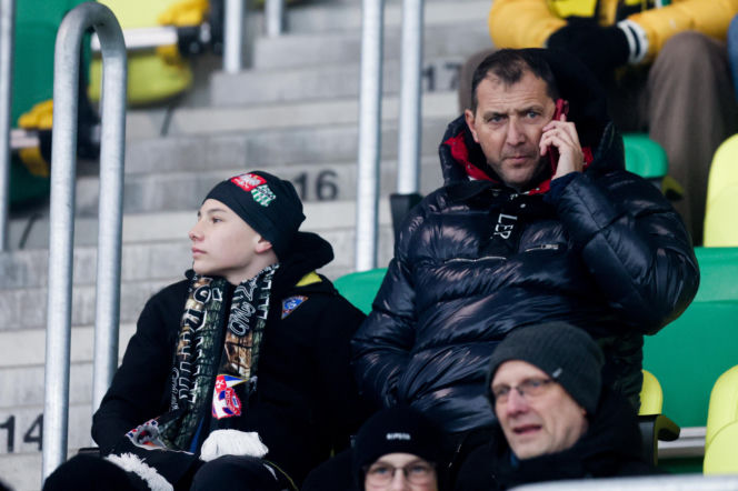 Kibice GKS Katowice dopingowali piłkarzy w meczu z Pogonią