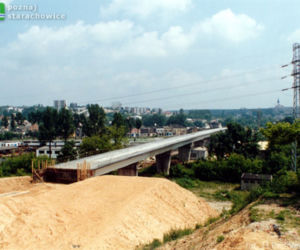 Budowa wiaduktu na trasie N-S Starachowice/ Lipiec 1998
