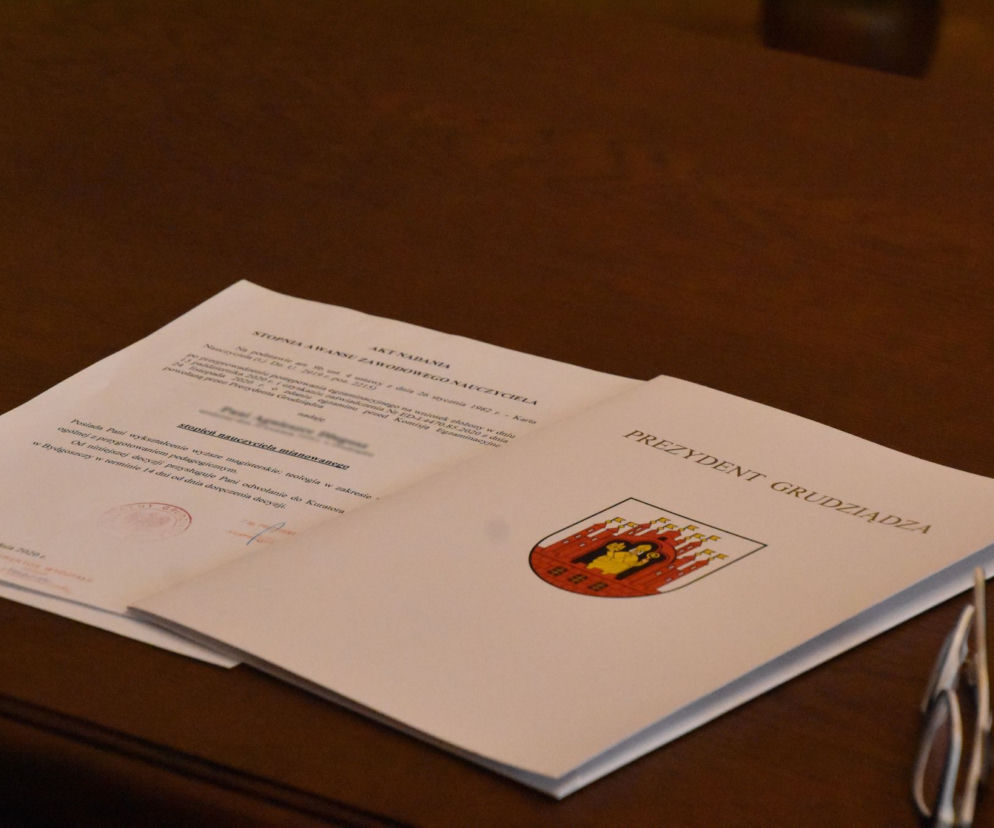 Akty mianowania wręczono dziś grudziądzkim nauczycielom