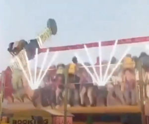 Rozpędzona karuzela z ludźmi runęła na oczach tłumu! Jedna osoba zginęła, 13 rannych