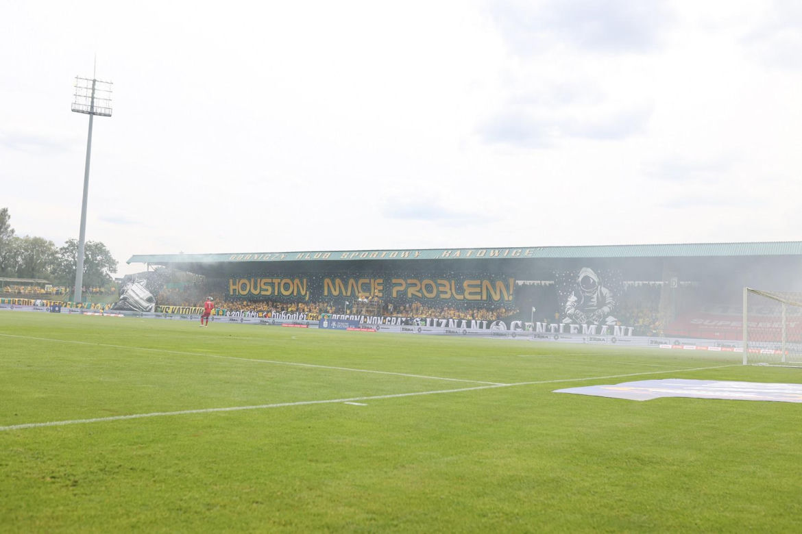 Kibice podczas meczu GKS Katowice - Radomiak Radom