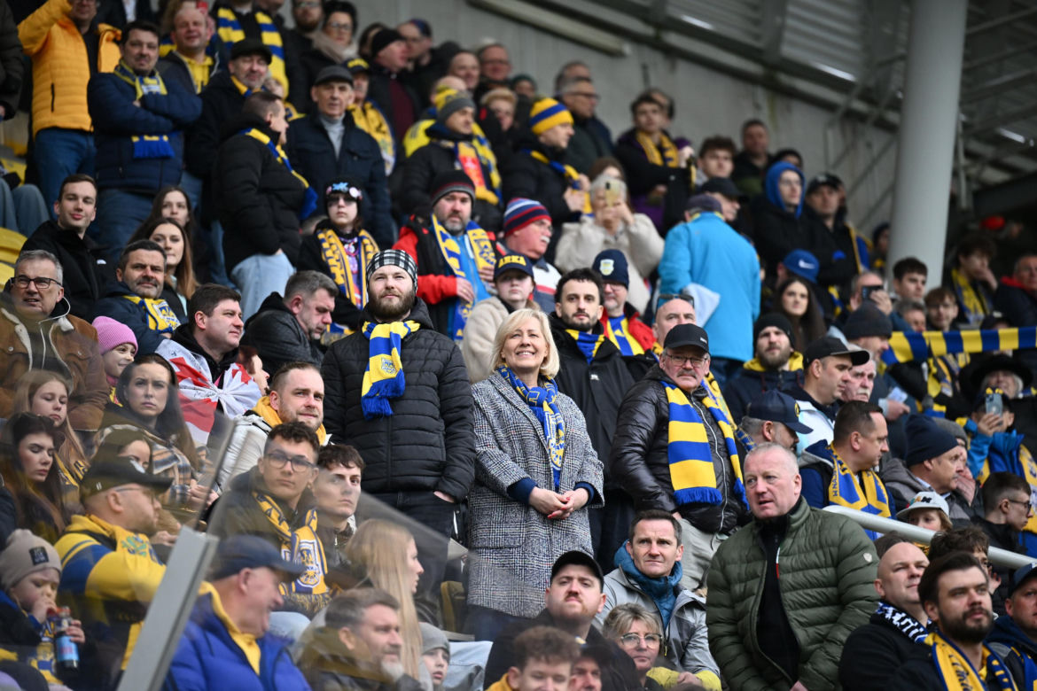 Arka Gdynia - Widzew Łódź: Zdjęcia kibiców i zawodników z meczu 25. kolejki PKO BP Ekstraklasy
