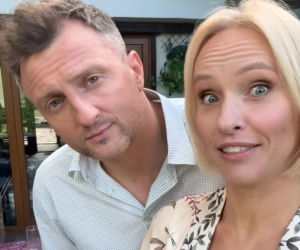 M jak miłość nowy sezon na planie. Dorota (Iwona Rejzner), Bartek (Arkadiusz Smoleński)
