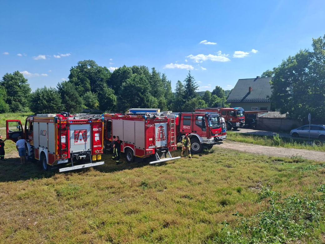 Wypadek na przejeździe kolejowym w Wąchocku