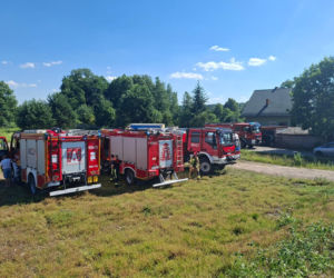 Wypadek na przejeździe kolejowym w Wąchocku