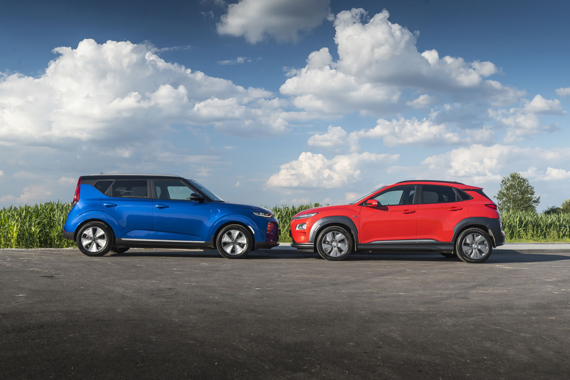 Hyundai Kona Electric 39,2 kWh 136 KM Premium & Kia e-Soul 64 kWh 204 KM XL
