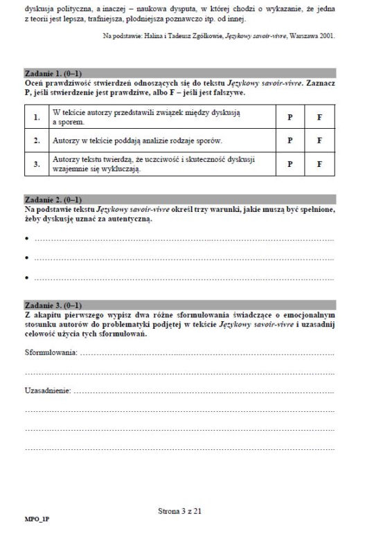 Matura 2019 - język polski