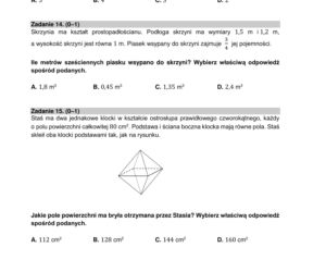  Egzamin ósmoklasisty 2021 matematyka. Arkusze CKE, pytania, odpowiedzi [26.05.2021]