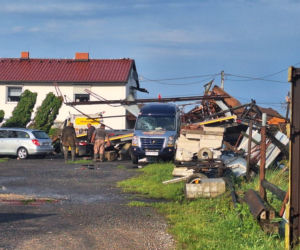 Żywioł spustoszył Balcarzowice. Nad wsią przeszła trąba powietrzna