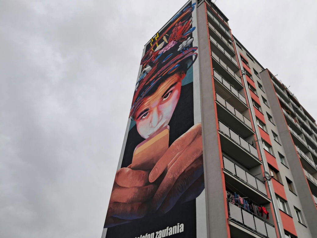 Ogromny mural w Skarżysku-Kamiennej