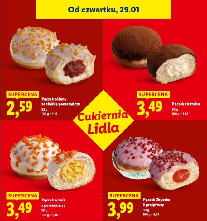 Pączki w Lidlu - 29 stycznia