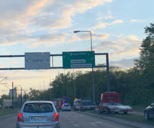 Wypadek przy rondzie Starzyńskiego w Warszawie