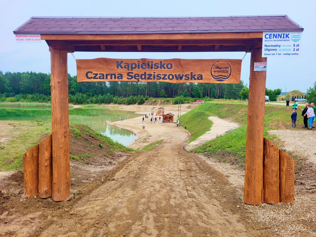 Kąpielisko Lazurowe Wybrzeże w Czarnej Sędziszowskiej