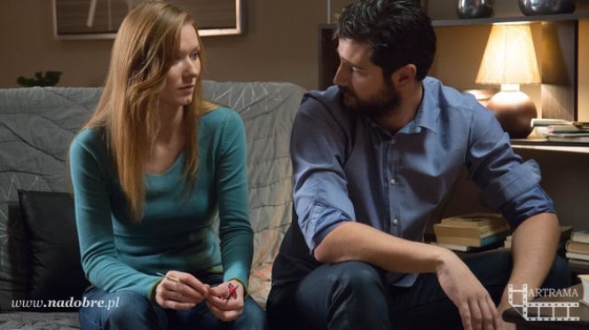 Na dobre i na złe odc. 582. Wiktoria (Katarzyna Dąbrowska), Adam Krajewski (Grzegorz Daukszewicz)