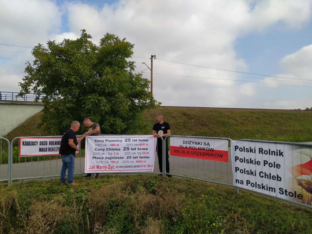 Protest rolników w Medyce