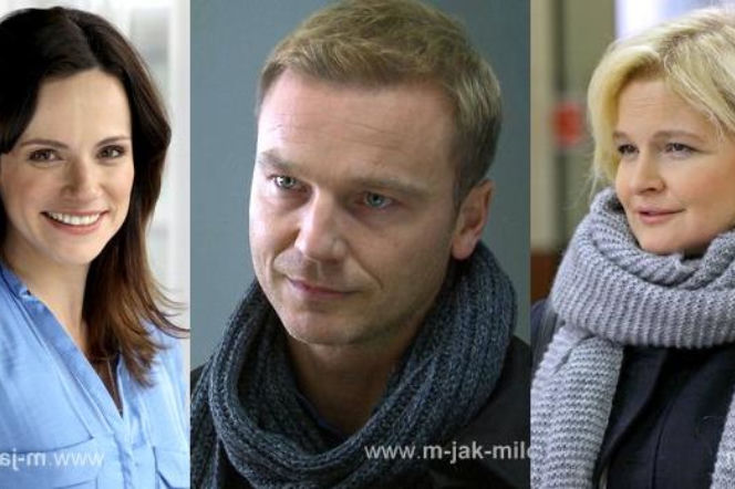 M jak miłość Andrzej (Krystian Wieczorek), Marta (Dominika Ostałowska), Sonia (Marta Król)