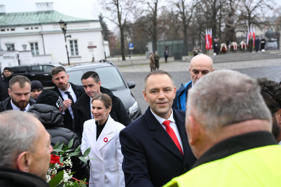 Marta Nawrocka w czasie obchodów Narodowego Święta Niepodległości