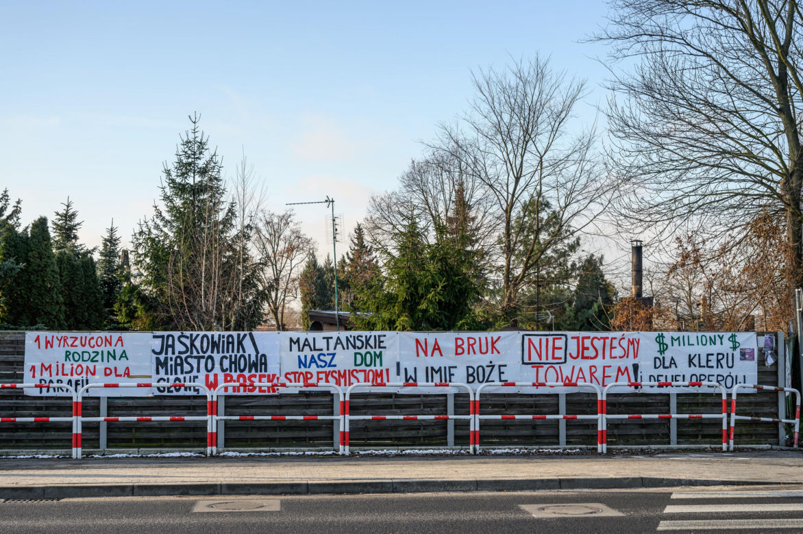 Protest mieszkańców osiedla Maltańskiego trwa