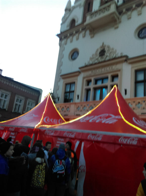 Ciężarówka Coca-Coli w Rzeszowe