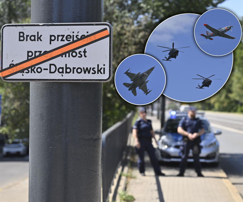 Wojskowe samoloty nad Warszawą. Trwają próby do wielkiej defilady na 15 sierpnia