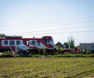 Wypadek na przejeździe kolejowym