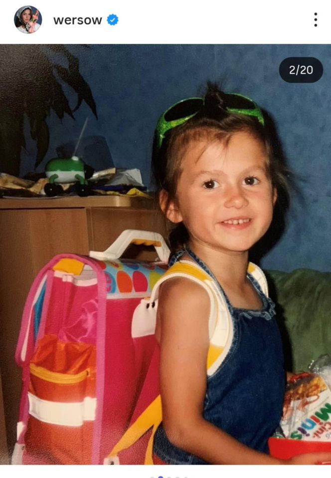 Wersowa pokazała zdjęcie z dzieciństwa. Nie do wiary, jak wyglądała jako kilkulatka