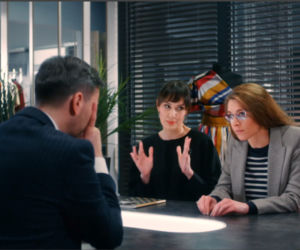 BrzydUla 2, odcinek 118, Ula (Julia Kamińska), Marek (Filip Bobek), Ania (Monika Fronczek)