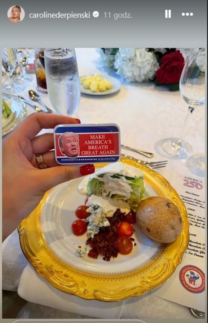 Caroline Derpieński i spotkanie z Trumpem