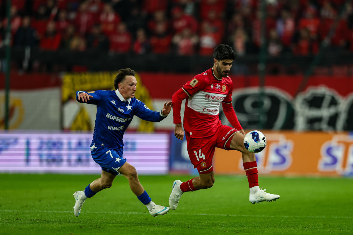 Widzew Łódź - Wisła Kraków; Zdjęcia kibiców i zawodników z meczu 11. kolejki PKO BP Ekstraklasy 2026/27