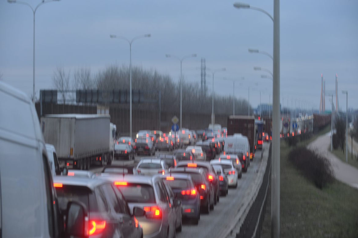 Kraksa na Trasie Siekierkowskiej