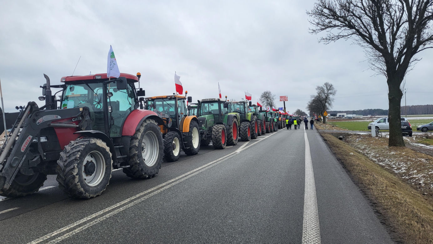 Protest rolników Zdany- Zbuczyn 