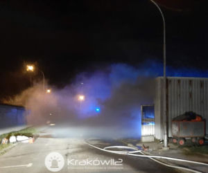 Pożar w szpitalu im. Rydygiera w Krakowie