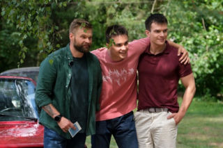 M jak miłość odc. 1905. Janek Winiar (Jakub Sirko), Michał Winiar ( Tomasz Rożniatowski), Tomek Kubicki (Chris Cugowski)