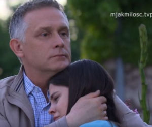 M jak miłość odc. 1609. Basia (Karina Woźniak), Artur Rogowski (Robert Moskwa)