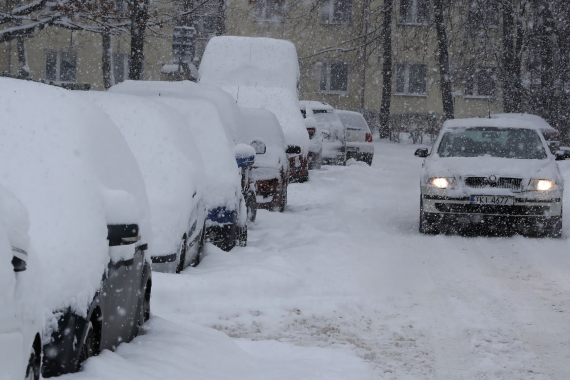 Trudne warunki drogowe w Zakopanem