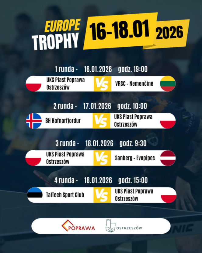 plakat Europe Trophy 2026