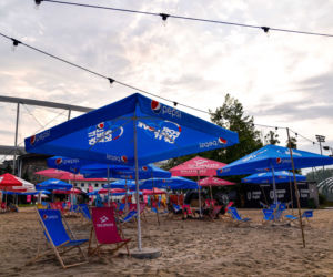 Tak wygląda sztuczna plaża przy Stadionie Śląskim. Rozkręcaliśmy tam imprezę w ramach Eska Summer City