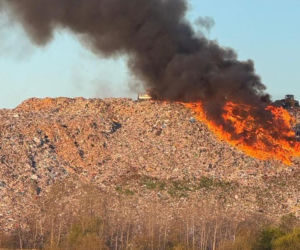 Pali się wysypisko śmieci na Wincentowie!