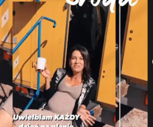 Alżbeta Lenska (Patrycja z M jak miłość) na planie