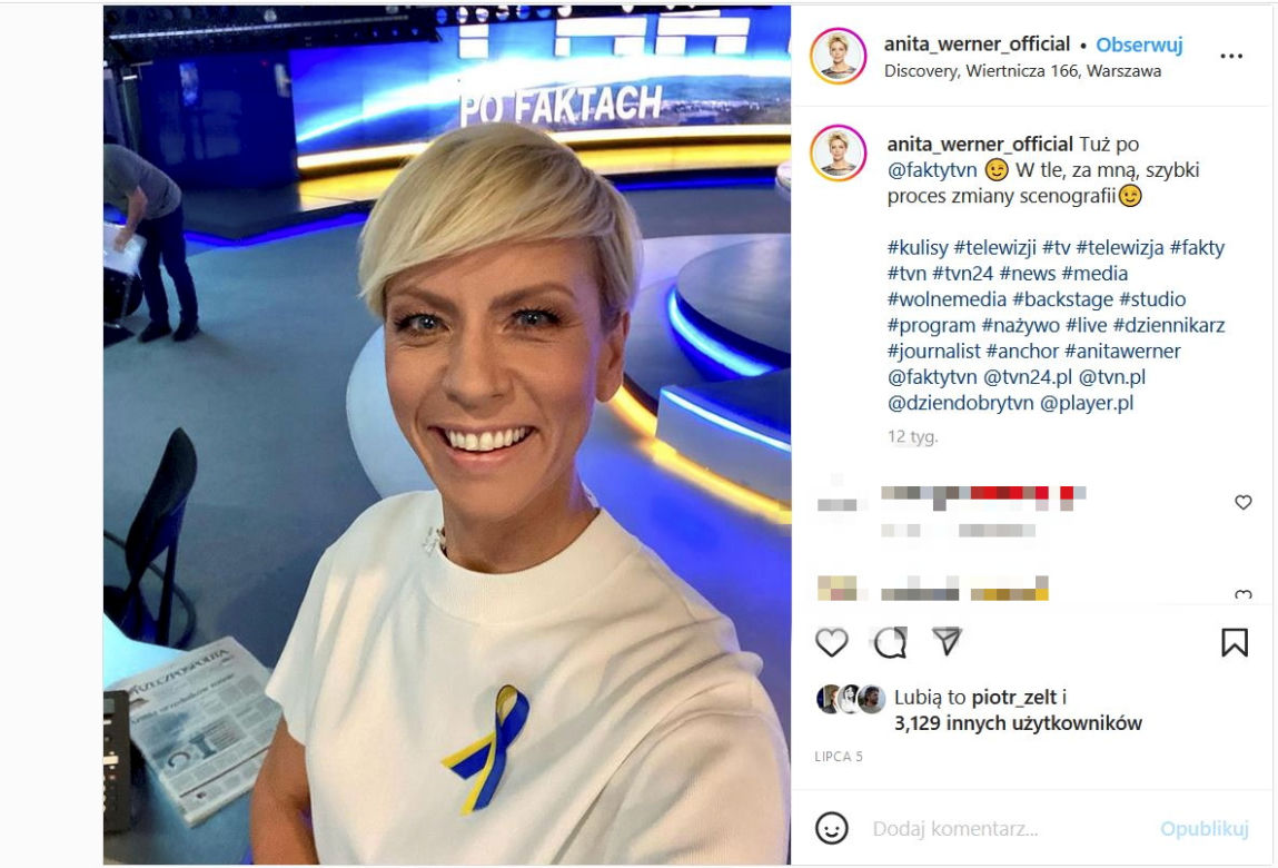 Anita Werner świętuje 25-lecie TVN