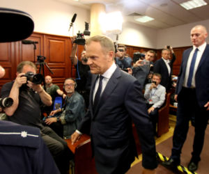 Donald Tusk zeznaje w procesie Tomasza Arabskiego