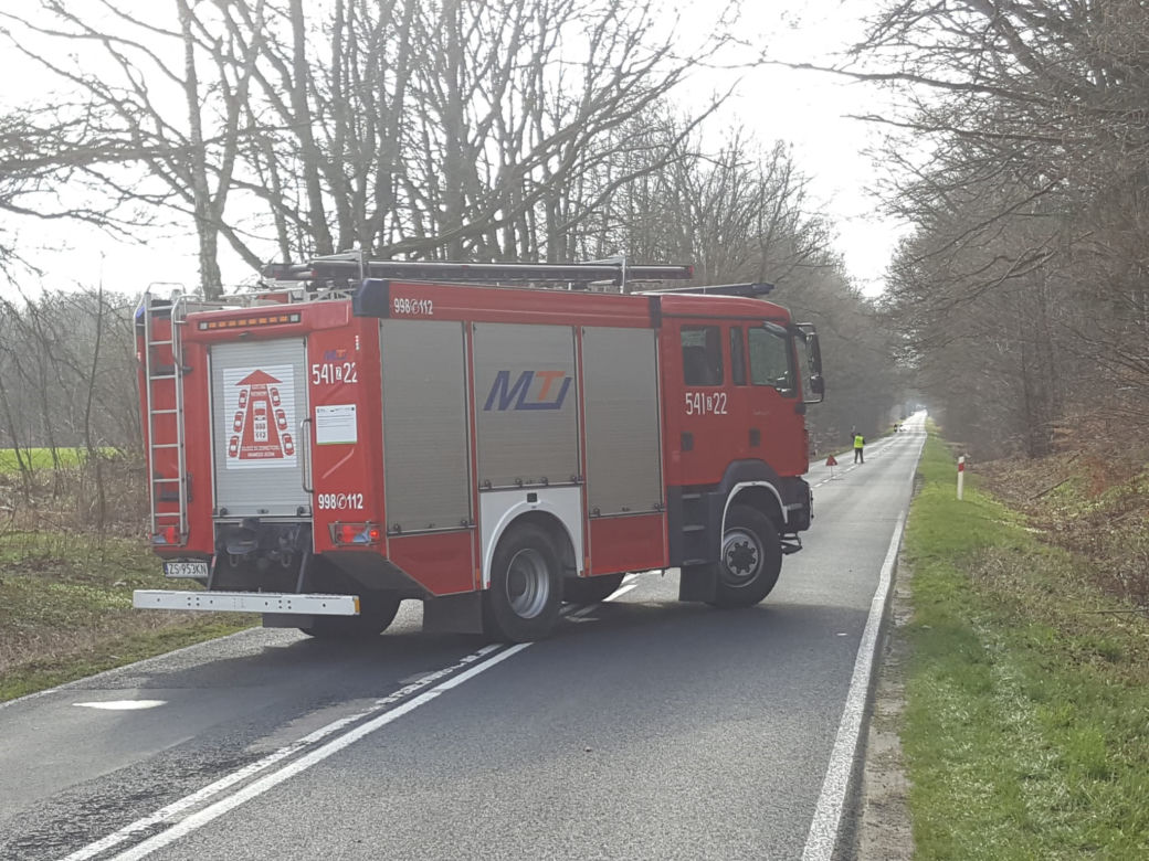 Wypadek pod Szczecinkiem