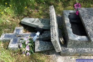 Dolny Śląsk: Wyrwali krzyże i tablice z nagrobków! Wszystko uwiecznili na zdjęciach!