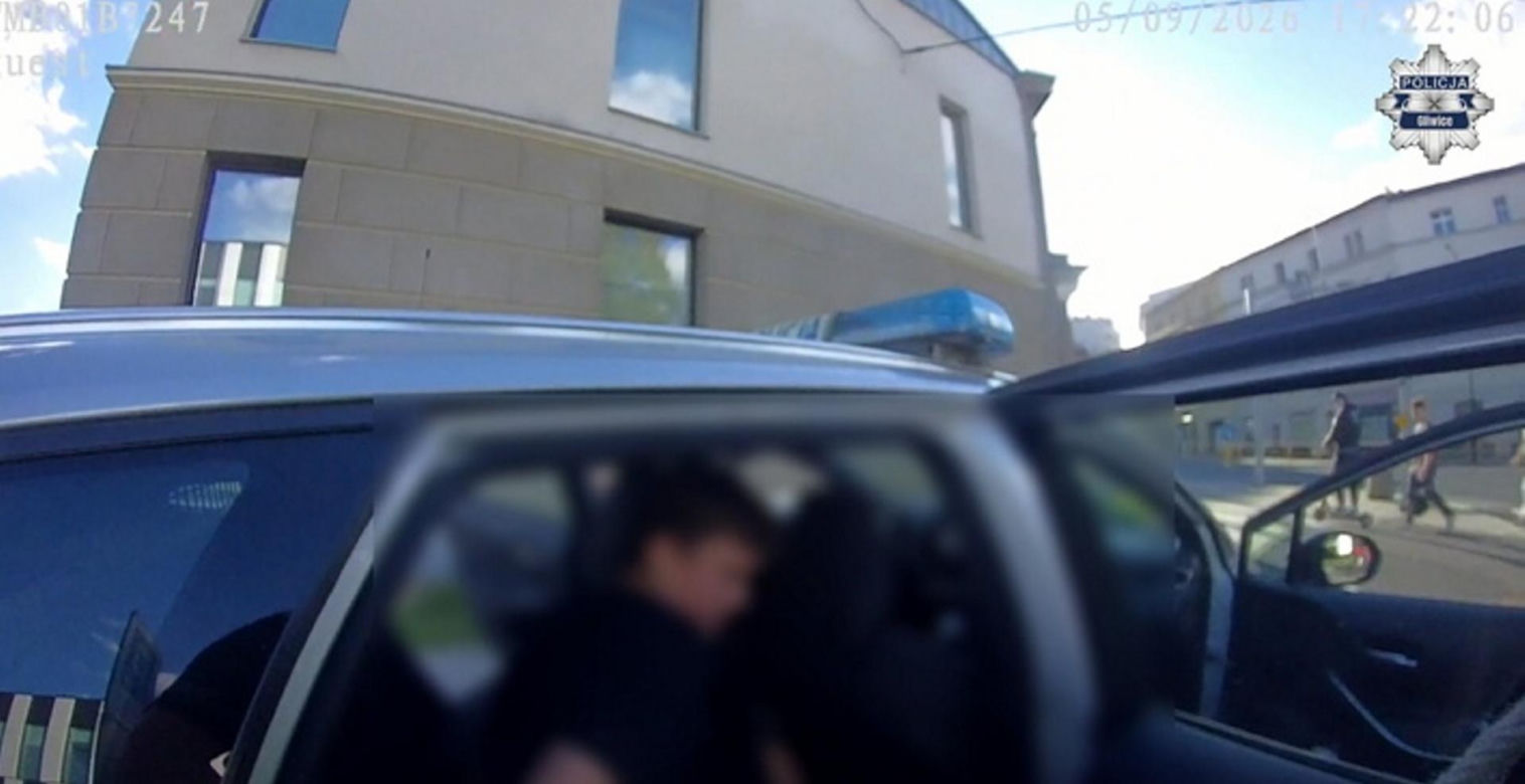 Nietypowy pościg w Gliwicach... 14-latek uciekał uszkodzoną hulajnogą przed policją
