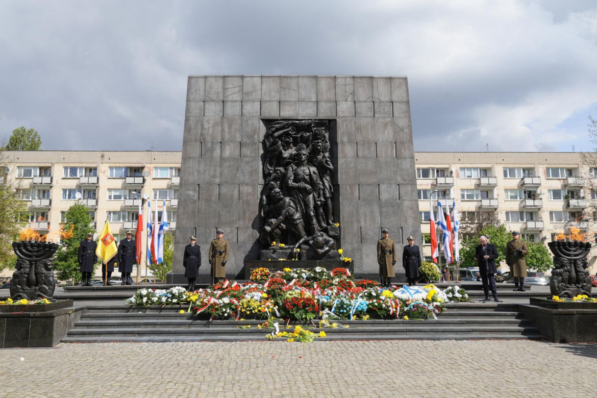 Oficjalne uroczystości z okazji 81. rocznicy wybuchu powstania w getcie warszawskim