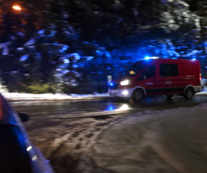 Pożar hali magazynowej w Skawinie