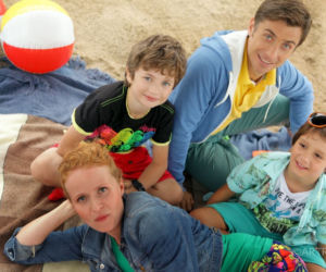 M jak MIŁOŚĆ. Marek Mostowiak (Kacper Kuszewski), Ewa Kolęda (Dominika Kluźniak), Mateusz (Krystian Domagała), Antek (Jakub Jankiewicz)